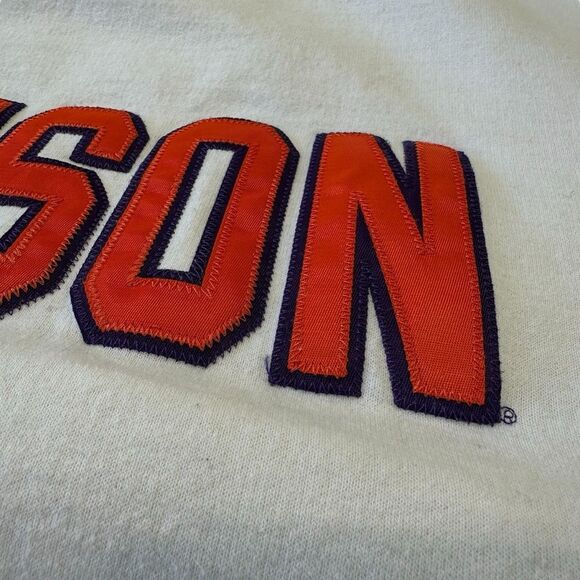 Champion White Clemson Collegiate Apparel Apparrell Unisex Large - Picture 3 of 8